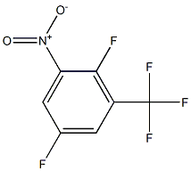 2,5-二氟-3-硝基三氟甲基苯 结构式