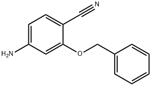 BENZONITRILE, 4-AMINO-2-(PHENYLMETHOXY)- 结构式