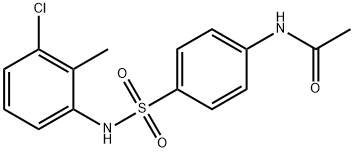 N-(4-{[(3-chloro-2-methylphenyl)amino]sulfonyl}phenyl)acetamide 结构式