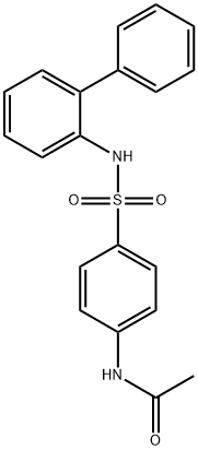 N-[4-(biphenyl-2-ylsulfamoyl)phenyl]acetamide 结构式