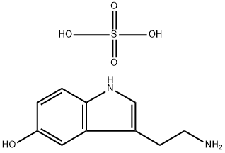 1H-Indol-5-ol, 3-(2-aminoethyl)-, sulfate (salt) (9CI) 结构式