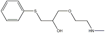1-[2-(methylamino)ethoxy]-3-phenylsulfanylpropan-2-ol 结构式