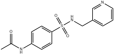 N-(4-(N-(pyridin-3-ylmethyl)sulfamoyl)phenyl)acetamide 结构式