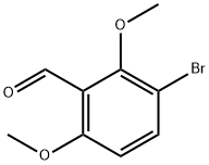 3-溴-2,6-二甲氧基苯甲醛 结构式