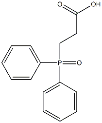 Propanoic acid,3-(diphenylphosphinyl)- 结构式