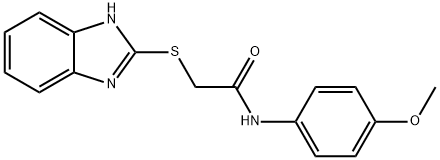 2-((1H-benzo[d]imidazol-2-yl)thio)-N-(4-methoxyphenyl)acetamide 结构式