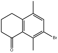 7-Bromo-5,8-dimethyl-3,4-dihydronaphthalen-1(2H)-one 结构式