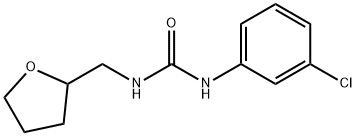 1-(3-chlorophenyl)-3-(oxolan-2-ylmethyl)urea 结构式