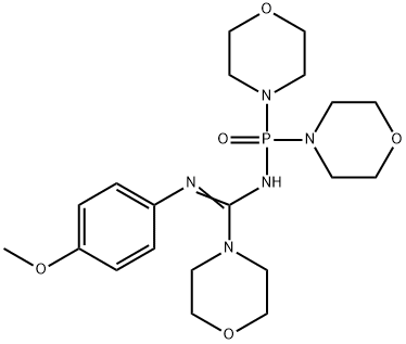 (Z)-N-(dimorpholinophosphoryl)-N-(4-methoxyphenyl)morpholine-4-carboximidamide 结构式