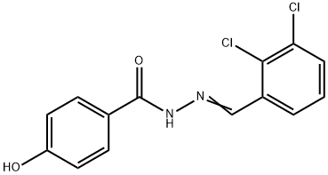 N'-(2,3-dichlorobenzylidene)-4-hydroxybenzohydrazide 结构式