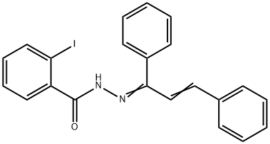 N'-(1,3-diphenyl-2-propen-1-ylidene)-2-iodobenzohydrazide 结构式