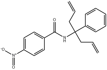 N-(1-allyl-1-phenyl-3-buten-1-yl)-4-nitrobenzamide 结构式