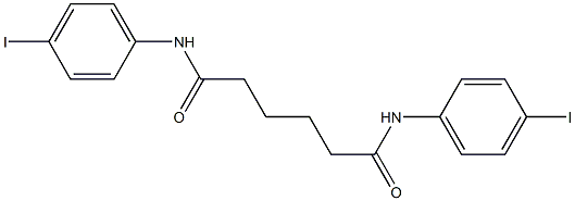 N,N'-bis(4-iodophenyl)hexanediamide 结构式