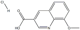 8-Methoxyquinoline-3-carboxylic acid hydrochloride 结构式