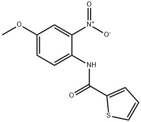 N-(4-methoxy-2-nitrophenyl)thiophene-2-carboxamide 结构式