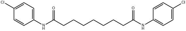 N,N'-bis(4-chlorophenyl)nonanediamide 结构式