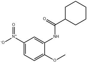 N-(2-methoxy-5-nitrophenyl)cyclohexanecarboxamide 结构式
