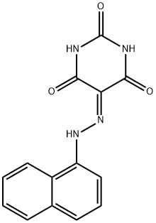 5-(1-naphthylhydrazono)-2,4,6(1H,3H,5H)-pyrimidinetrione 结构式