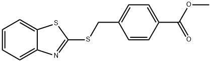 methyl 4-((benzo[d]thiazol-2-ylthio)methyl)benzoate 结构式