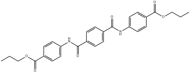 dipropyl 4,4'-[1,4-phenylenebis(carbonylimino)]dibenzoate 结构式