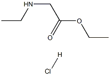 ETHYL 2-(ETHYLAMINO)ACETATE HYDROCHLORIDE 结构式