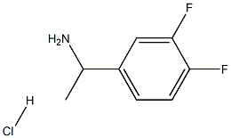 1-(3,4-二氟苯基)乙胺盐酸盐 结构式