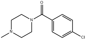 (4-chlorophenyl)(4-methylpiperazin-1-yl)methanone 结构式