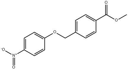 4-((4-硝基苯氧基)甲基)苯甲酸甲酯 结构式