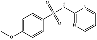 4-methoxy-N-pyrimidin-2-ylbenzenesulfonamide 结构式