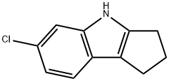 6-氯-1,2,3,4-四氢环戊烷并[B]吲哚 结构式