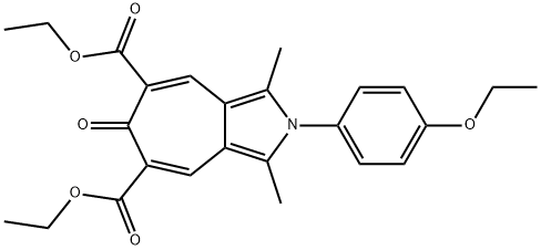 diethyl 2-(4-ethoxyphenyl)-1,3-dimethyl-6-oxo-2,6-dihydrocyclohepta[c]pyrrole-5,7-dicarboxylate 结构式