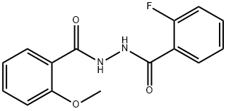 2-fluoro-N'-(2-methoxybenzoyl)benzohydrazide 结构式