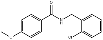 N-(2-chlorobenzyl)-4-methoxybenzamide 结构式