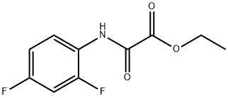 乙基 2-((2,4-二氟苯基)氨基)-2-氧亚基醋酸盐 结构式
