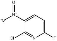 2-氯-6-氟-3-硝基吡啶 结构式