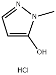 1-甲基-1H-吡唑-5-醇盐酸盐 结构式