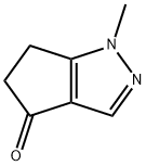 1-Methyl-5,6-dihydro-1H-cyclopentapyrazol-4-one 结构式