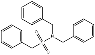 N,N-dibenzyl-1-phenylmethanesulfonamide 结构式