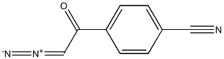 Benzonitrile,4-(2-diazoacetyl)- 结构式