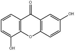 2,5-二羟基呫吨酮 结构式