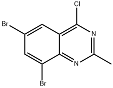 6,8-Dibromo-4-chloro-2-methyl-quinazoline 结构式