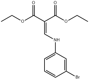 2-[[(3-Bromophenyl)amino]methylene]propanedioic Acid 1,3-Diethyl Ester 结构式