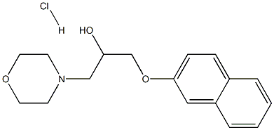 1-吗啉-3-(萘-2-基氧基)丙烷-2-醇盐酸盐 结构式