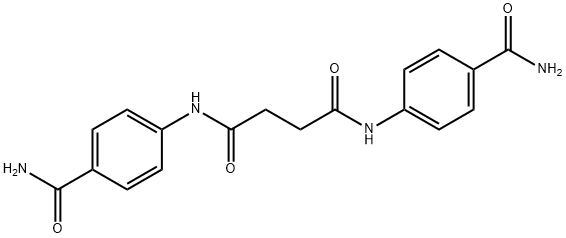 N,N'-bis[4-(aminocarbonyl)phenyl]succinamide 结构式