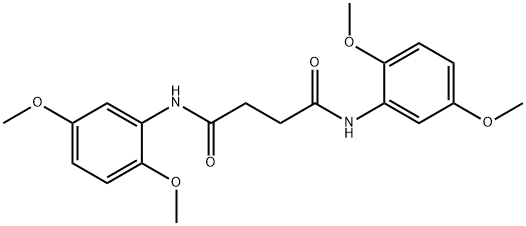 N,N'-bis(2,5-dimethoxyphenyl)succinamide 结构式