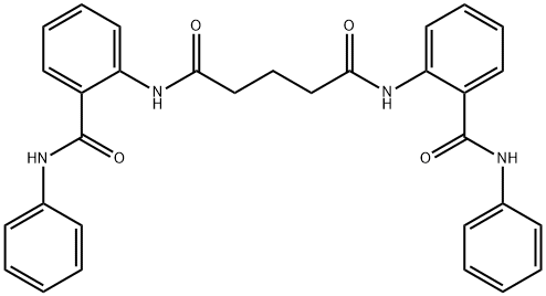 N,N'-bis[2-(anilinocarbonyl)phenyl]pentanediamide 结构式