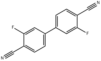 3,3'-difluoro-[1,1'-biphenyl]-4,4'-dicarbonitrile 结构式