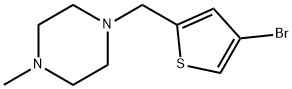 1-((4-Bromothiophen-2-yl)methyl)-4-methylpiperazine 结构式