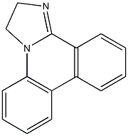 2,3-Dihydroimidazo(1,2-f)phenanthridine 结构式