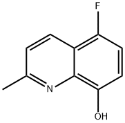 5-Fluoro-2-methyl-quinolin-8-ol 结构式